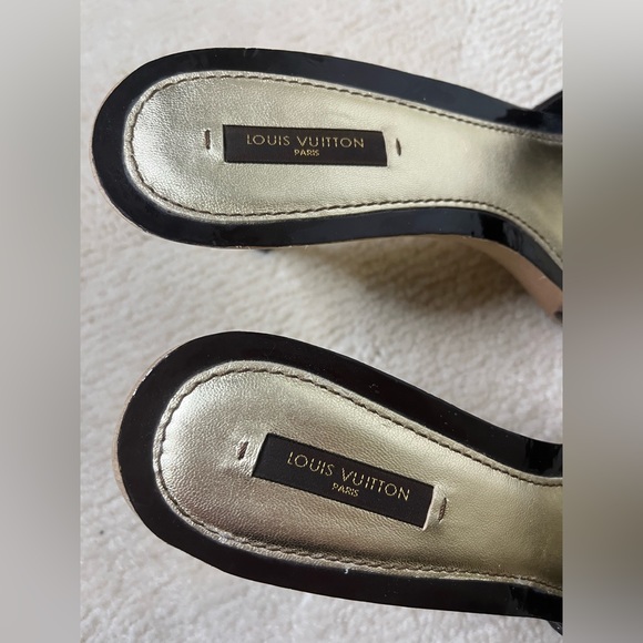 NWOT Louis Vuitton brown/bronze heeled sandals size 39 1/2 Y2K - Picture 6 of 6